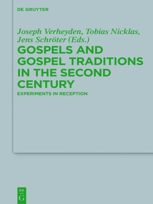 cover image of Gospels and Gospel Traditions in the Second Century